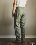 Seuvas - Linen Tapered 2-Tuck Pants - Olive