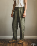 Seuvas - Linen Tapered 2-Tuck Pants - Olive