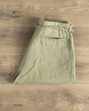 Seuvas - Linen Tapered 2-Tuck Pants - Olive