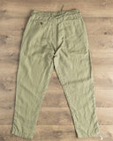 Seuvas - Linen Tapered 2-Tuck Pants - Olive