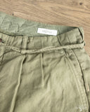 Seuvas - Linen Tapered 2-Tuck Pants - Olive