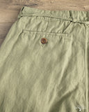Seuvas - Linen Tapered 2-Tuck Pants - Olive