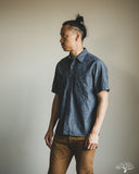 Seuvas Selvedge Chambray Short Sleeve Work Shirt - Indigo