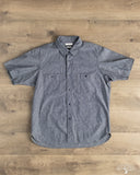 Seuvas Selvedge Chambray Short Sleeve Work Shirt - Indigo