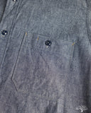 Seuvas Selvedge Chambray Short Sleeve Work Shirt - Indigo