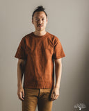 Studio D'Artisan 8198 Amami-Mud Dyed Loopwheel T-Shirt - Brown