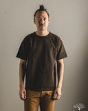 Studio D'Artisan 8198 Amami-Mud Dyed Loopwheel T-Shirt - Dark Brown