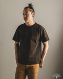 Studio D'Artisan 8198 Amami-Mud Dyed Loopwheel T-Shirt - Dark Brown