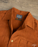Studio D'Artisan Amami-Mud Dyed Open-Collar Shirt - Brown
