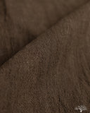Studio D'Artisan Amami-Mud Dyed Open-Collar Shirt - Dark Brown