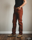 Studio D'Artisan Amami-Mud Dyed Sashiko Pants - Brown