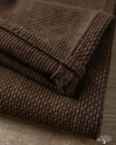 Studio D'Artisan Amami-Mud Dyed Sashiko Pants - Dark Brown