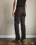 Studio D'Artisan Amami-Mud Dyed Sashiko Pants - Dark Brown