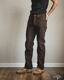 Studio D'Artisan Amami-Mud Dyed Sashiko Pants - Dark Brown