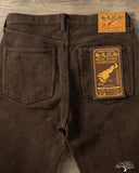 Studio D'Artisan Amami-Mud Dyed Sashiko Pants - Dark Brown