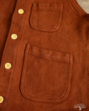 Studio D'Artisan Amami Mud-Dyed Sashiko Vest - Brown