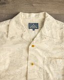 Studio D'Artisan "Choju-Giga" Manga Open Collar Shirt - Ivory