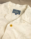Studio D'Artisan "Choju-Giga" Manga Open Collar Shirt - Ivory