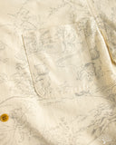 Studio D'Artisan "Choju-Giga" Manga Open Collar Shirt - Ivory