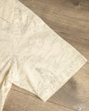 Studio D'Artisan "Choju-Giga" Manga Open Collar Shirt - Ivory