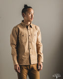 Studio D'Artisan Fox Cotton Work Shirt - Brown