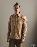 Studio D'Artisan Fox Cotton Work Shirt - Brown