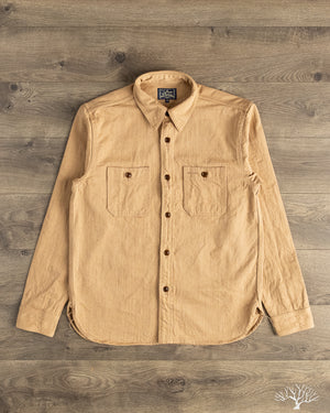 Studio D'Artisan Fox Cotton Work Shirt - Brown