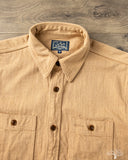 Studio D'Artisan Fox Cotton Work Shirt - Brown