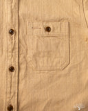 Studio D'Artisan Fox Cotton Work Shirt - Brown