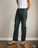 Studio D'Artisan Green Chino Trousers - Indigo Overdyed