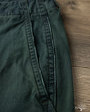 Studio D'Artisan Green Chino Trousers - Indigo Overdyed