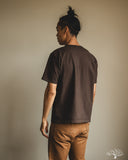 Studio D'Artisan Ishikawadai Tubular Jersey Henley T-Shirt - Charcoal Black