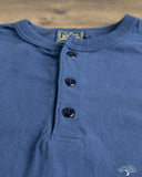 Studio D'Artisan Ishikawadai Tubular Jersey Henley T-Shirt - Navy