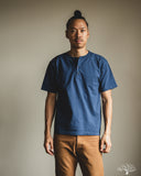 Studio D'Artisan Ishikawadai Tubular Jersey Henley T-Shirt - Navy