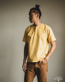 Studio D'Artisan Ishikawadai Tubular Jersey Henley T-Shirt - Yellow