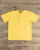 Studio D'Artisan Ishikawadai Tubular Jersey Henley T-Shirt - Yellow