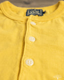 Studio D'Artisan Ishikawadai Tubular Jersey Henley T-Shirt - Yellow