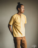 Studio D'Artisan Ishikawadai Tubular Jersey Henley T-Shirt - Yellow