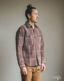 Studio d' Artisan Kakishibu Noragi Sashiko Work Shirt