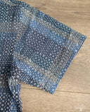 Studio D'Artisan Noragi Sashiko Short-Sleeve Work Shirt - Blue