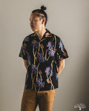 Studio D'Artisan "Palm Climber" Aloha Shirt - Black