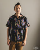 Studio D'Artisan "Palm Climber" Aloha Shirt - Black