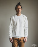 Studio d' Artisan Suvin Gold Loopwheel Long-Sleeve Tee - White