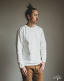 Studio d' Artisan Suvin Gold Loopwheel Long-Sleeve Tee - White