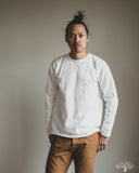 Studio d' Artisan Suvin Gold Loopwheel Long-Sleeve Tee - White