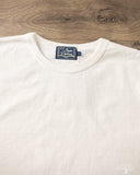 Studio d' Artisan Suvin Gold Loopwheel Long-Sleeve Tee - White