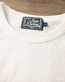 Studio d' Artisan Suvin Gold Loopwheel Long-Sleeve Tee - White
