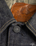 Studio D'Artisan D4650 Fox Cotton Denim Railroad Jacket
