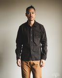Studio D'Artisan Layered Color Denim Shirt - Kuro-Beni