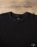 UES 60BW - Big Waffle T-Shirt - Black